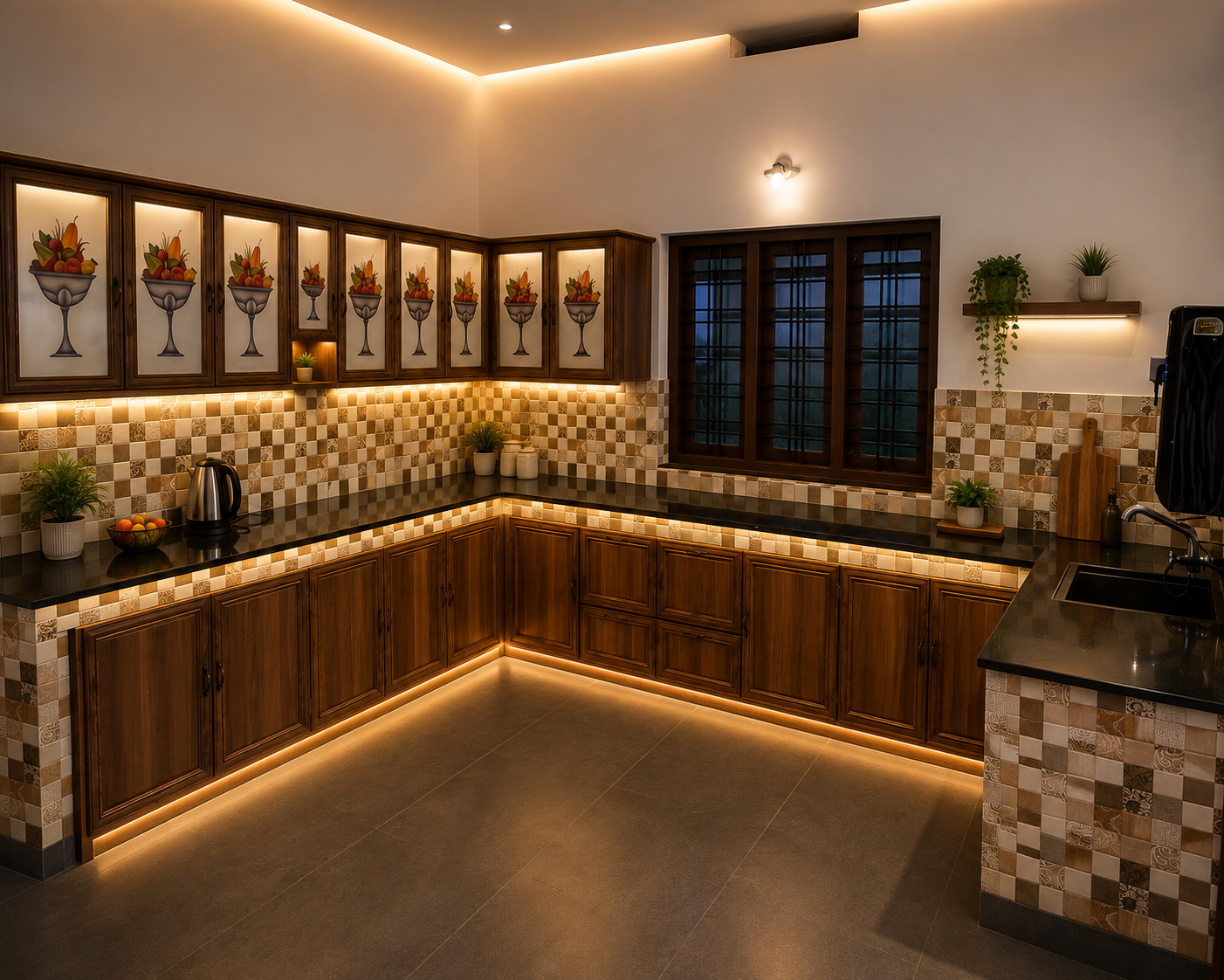 Fitted Kitchen & Meal Setup